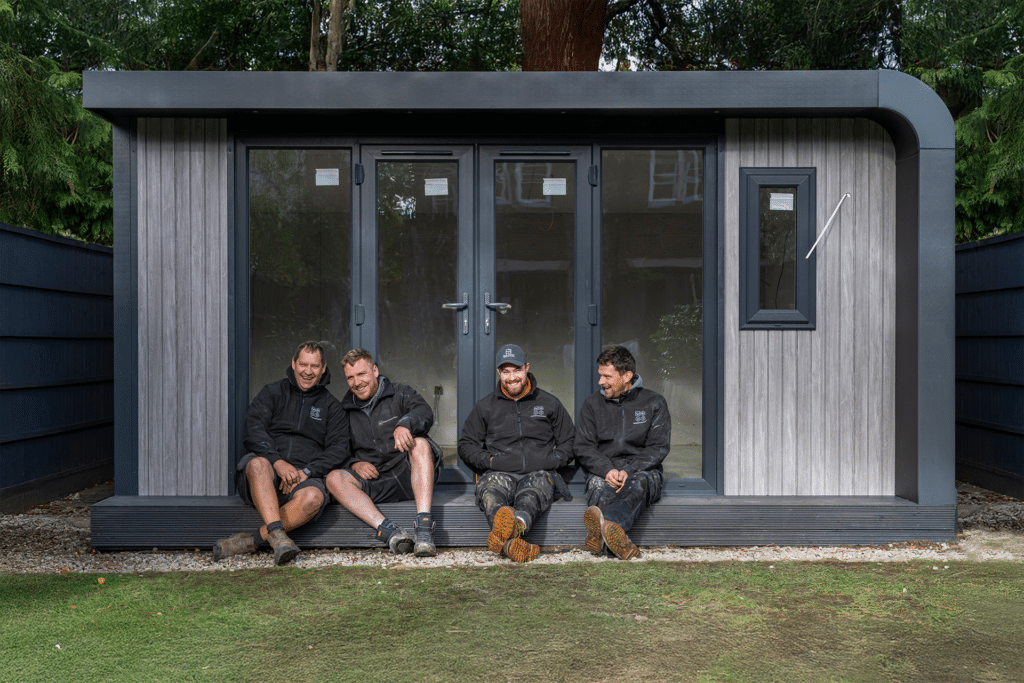 Green Retreats Garden Room install team